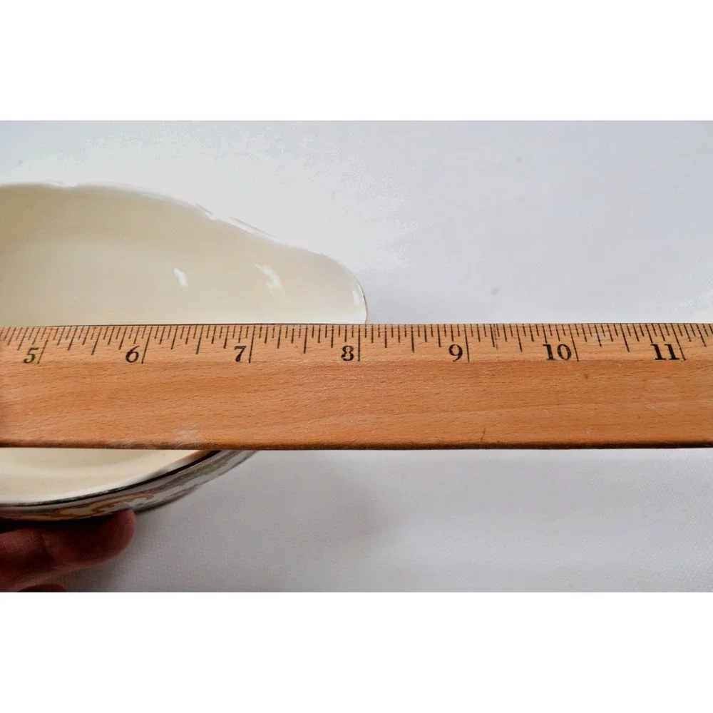 Mount Clemens Mildred‎ Floral Pattern Gold Trimmed Gravy Boat 1930s Vintage